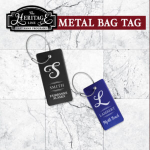 Metal Bag Tag – Last Name Program