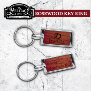 Rosewood Keychain – Last Name Program