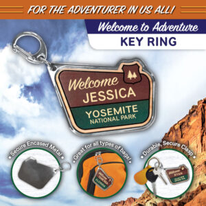 Welcome To Adventure Key Ring